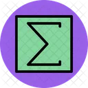 Sigma Sign Equation Factor Icon