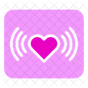 Signal Heart Love Icon