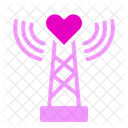 Signal Heart Love Icon