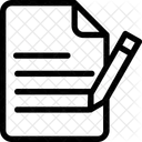 Unterschrift Bleistift Vertrag Symbol