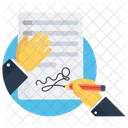 Signature Sign Agreement Icon