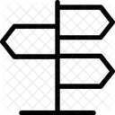 Guidepost Signpost Direction Icon