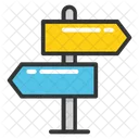 Guidepost Signpost Direction Icon