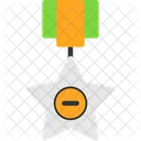 Silver Star Military Commendation Heroic Action Award Icône