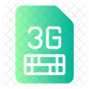 3 G Sim Card Connection アイコン