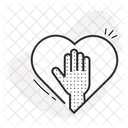 Sincere Support Heartfelt Empathy Solidarity Icon