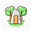 Single Person Air Raid Shelter  Icon