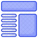 Cabecalho Site Wireframe Ícone