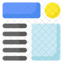 Cabecalho Site Wireframe Ícone