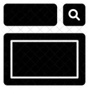 Cabecalho Site Wireframe Ícone