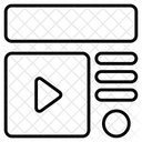 Cabecalho Site Wireframe Ícone