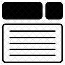 Cabecalho Site Wireframe Ícone