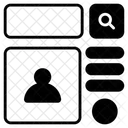 Cabecalho Site Wireframe Ícone