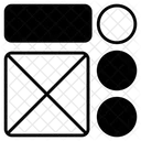 Cabecalho Site Wireframe Ícone