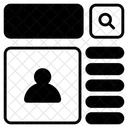 Cabecalho Site Wireframe Ícone