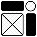 Cabecalho Site Wireframe Ícone
