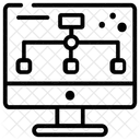 사이트맵 흐름도 웹사이트 흐름도 아이콘