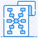 Hierarchy Algorithm Data Flow Icon