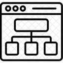사이트맵 계층구조 순서도 아이콘