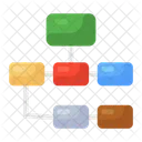 Hierarchy Algorithm Data Flow Icon