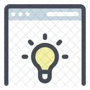 Sitio Web Innovacion Idea Icono