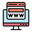 Sitio Web Www Seo Y Web Icono