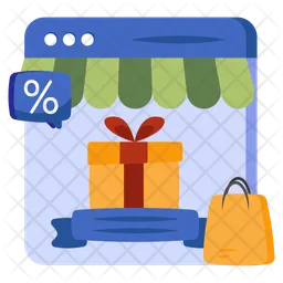 Sitio web de compras  Icono