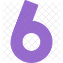 6 Number Numbers Icon