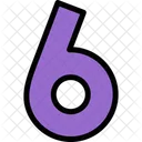 6 Number Numbers Icon