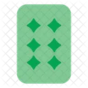 Six Of Diamonds  Icon