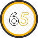 Sixty Five Count Counting Icon