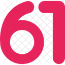 Sixty One Count Counting Icon