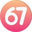 Sixty Seven Count Counting Icon