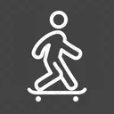 Skate Boarding Skateboard Icon