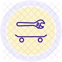 Skateboard Repair Line Icon Icon