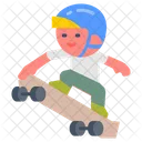 Skateboarding Winter Game Ice Skating Icon