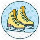 Ice Skates Skating Shoe Skate Boots Icon