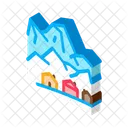 Ski Resort Village Icon