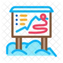 Ski Resort Direction Icon