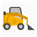 Skid Loader Bulldozer Bucket Loader Icon