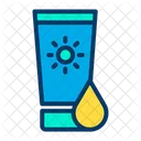 Skin Care Sunscreen Sunlotion Icon