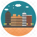 Skylines High Buildings Modern Buildings Icon