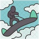 Skysurfing Board Skydive Symbol