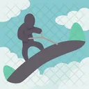 Skysurfing Board Skydive Symbol