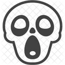 Sleepy Skeleton Halloween Icon