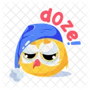 Doze Sleepy Bird Cute Bird Icône