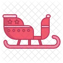 Sled Sleigh Transportation Icon