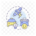 Lithium Ion Batteries Lead Acid Batteries Lithium Ion Icon