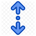 Slide Up Down Scroll Vertical Direction Arrow Icon
