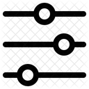 Slider Control Panel Settings Icon